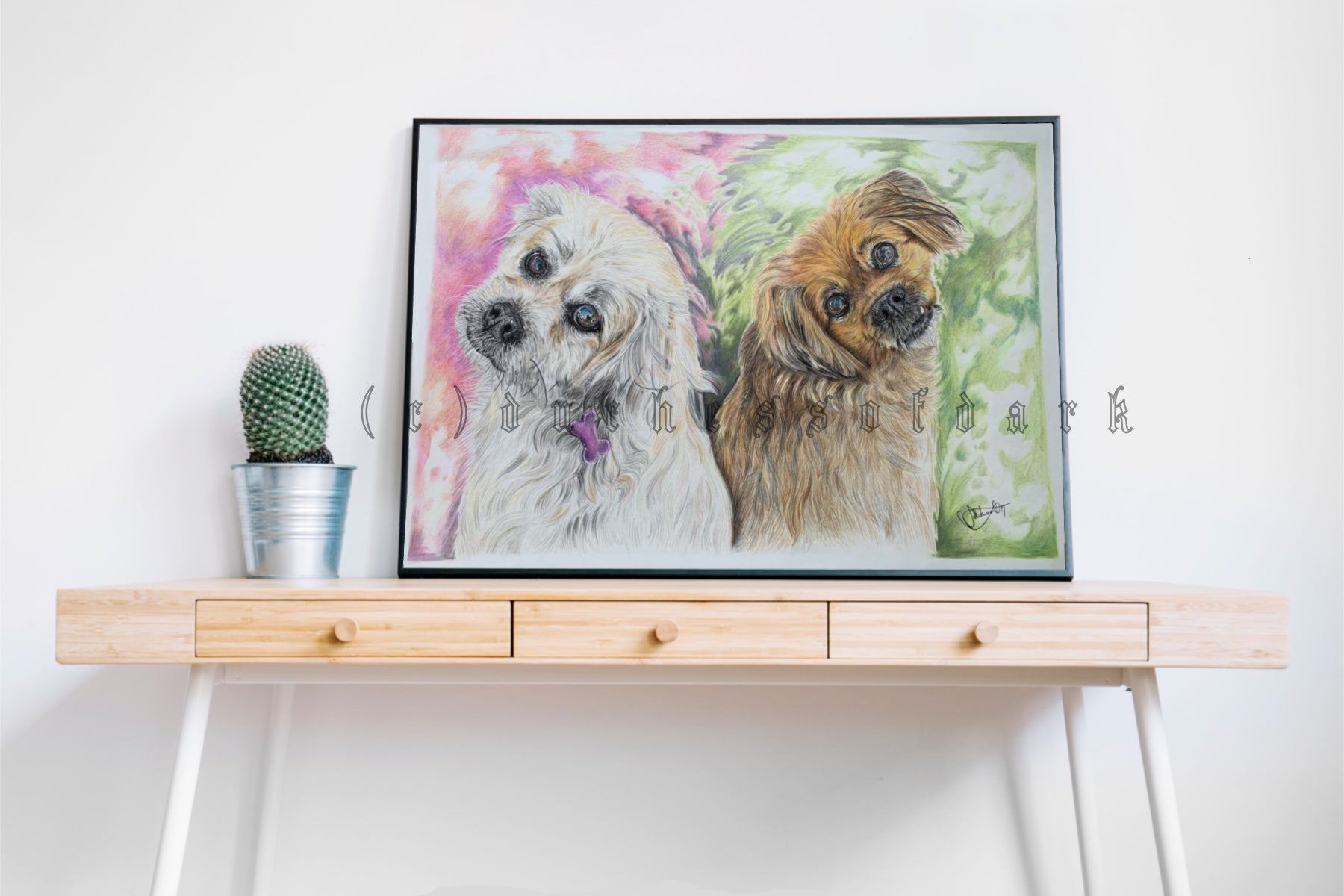 Your Pet or Wild Animal Custom Handmade Handmade Portrait Commission Unique Celebration Anniversary Gift Present