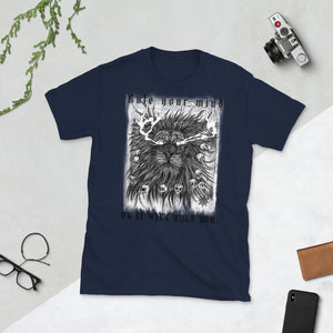 Rule Your Mind Buddha Lion Short-Sleeve Unisex T-Shirt Wildlife King Big Cat Eco friendly