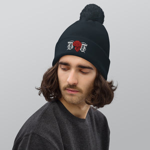 DD Skull Unisex Pom Pom Beanie Hat