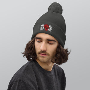 DD Skull Unisex Pom Pom Beanie Hat