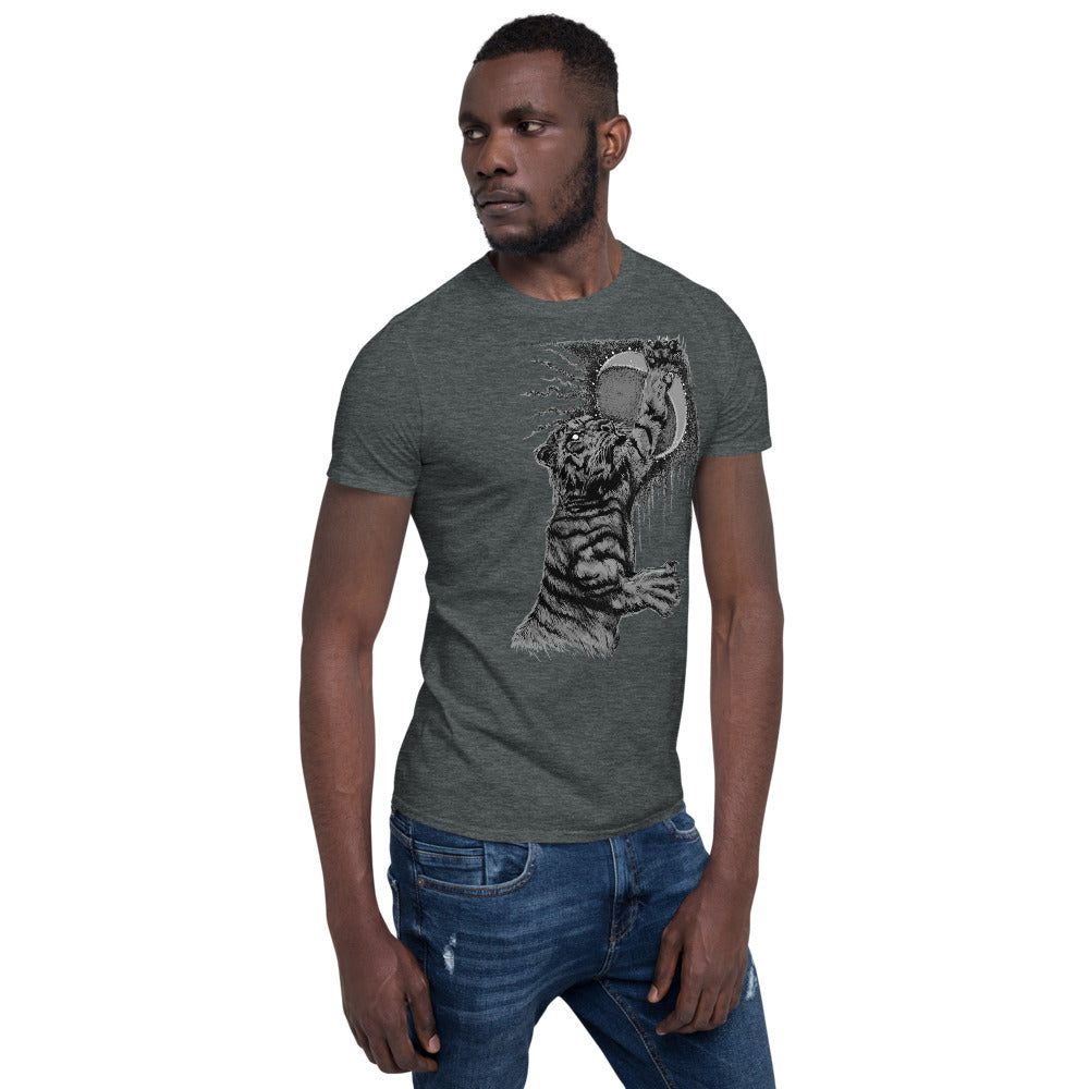 Tiger Moon Short-Sleeve Unisex T-Shirt