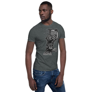Tiger Moon Short-Sleeve Unisex T-Shirt