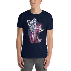 Butterfly & Elephant Short-Sleeve Unisex T-Shirt